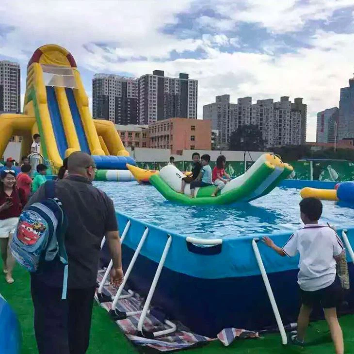 Inflatable pvc slide